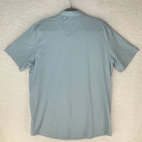 Swannies Men's Solid Blue Short Sleeve Athletic Golf Stretch Casual Polo Size XL - Picture 11 of 12